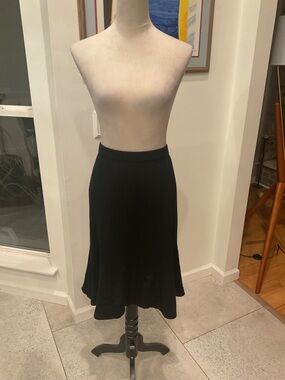 St. John Collection Black Circle Skirt